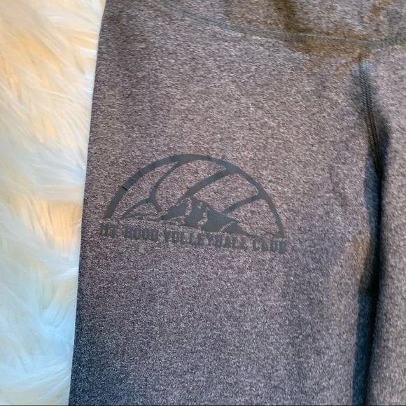 Nike Dri-Fit Cropped Leggings Gray Mt. Hood Volleyball Club - Picture 6 of 10